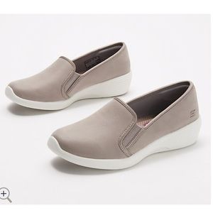 Skechers Demi-Wedge Slip-On Shoes - Arya